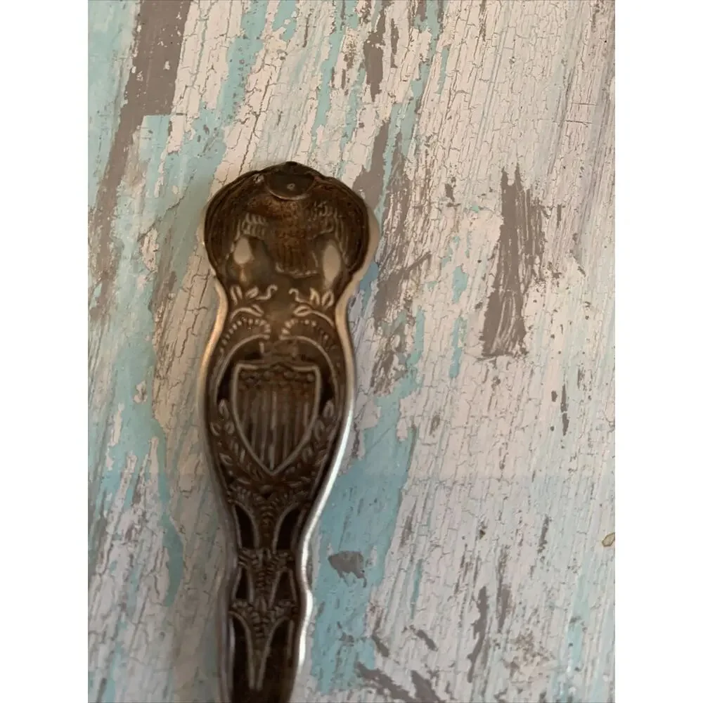 Wm Rogers International Silver Silverplate State Seals Spoon D.C.6